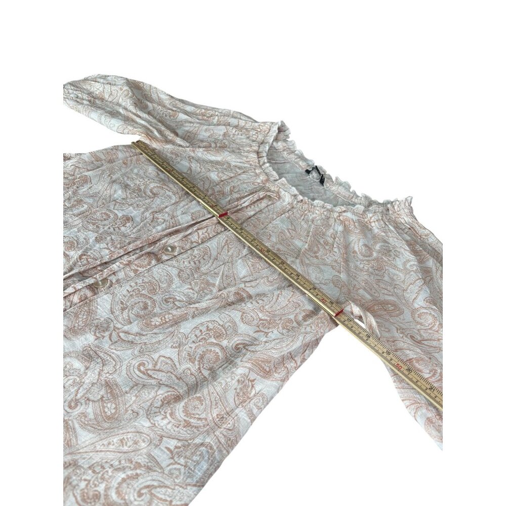 Unique Spectrum Womens Medium Paisley Blouse - - Picture 6 of 8